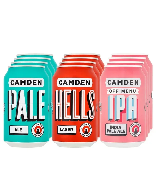 Camden Town Brewery 3-Pack Can Set, 12 x 330 ml