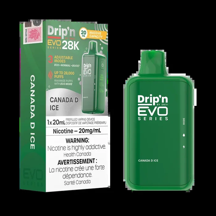 Canada D by Envi Drip’n EVO 28K – Disposable Vape [ON]