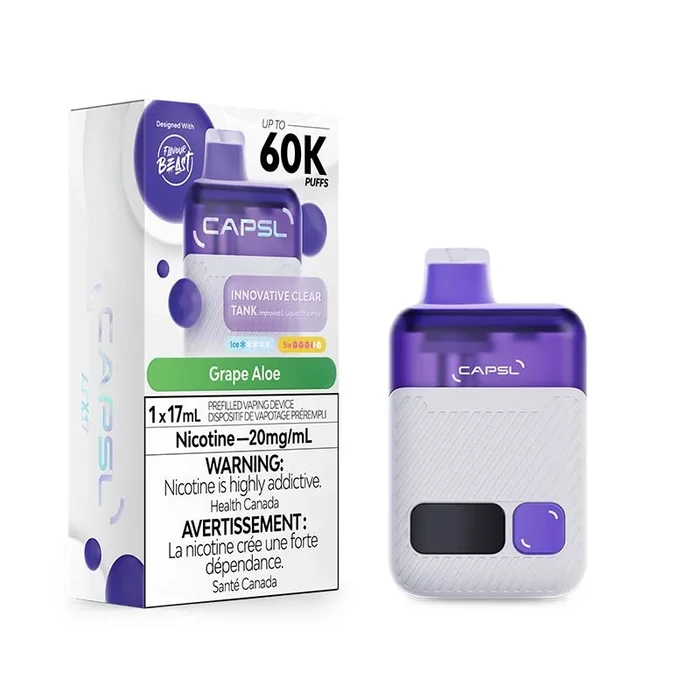 CAPSL 60K Disposable by Flavour Beast – Grape Aloe