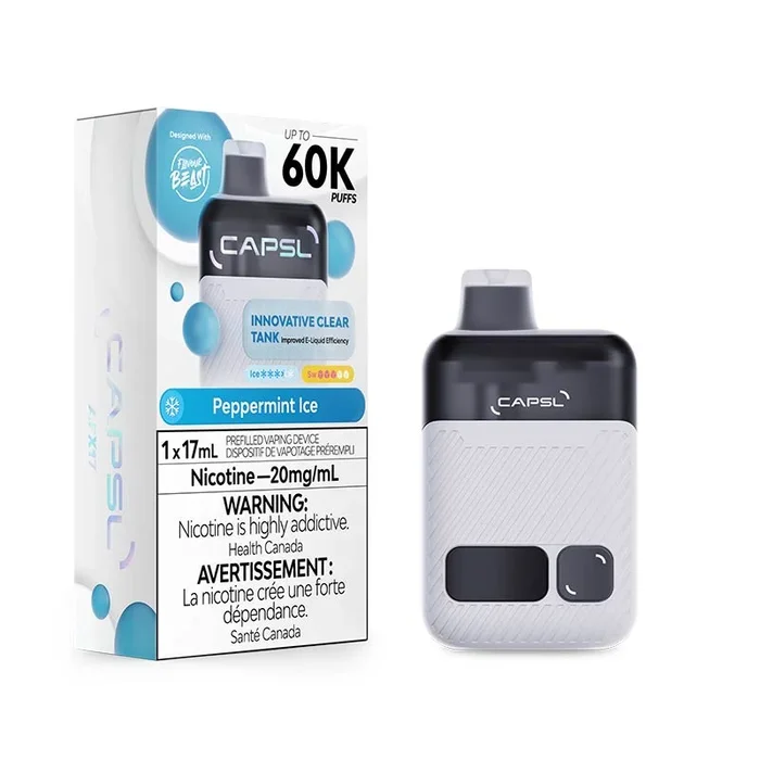 CAPSL 60K Disposable by Flavour Beast – Peppermint Ice