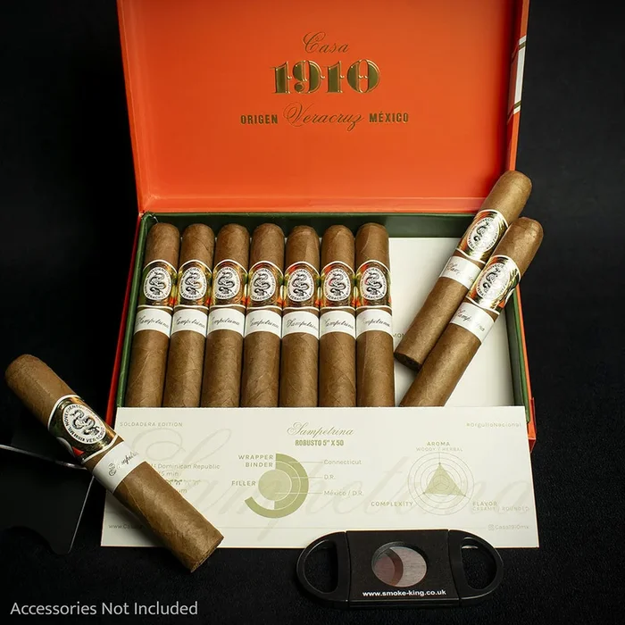 Casa 1910 Soldadera Edition Sampetrina Robusto Cigars – Box of 10