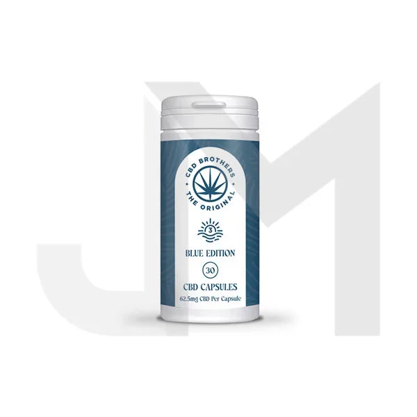 CBD Brothers Blue Edition 1875mg CBD/CBDA Vegan Capsules – 30 Caps