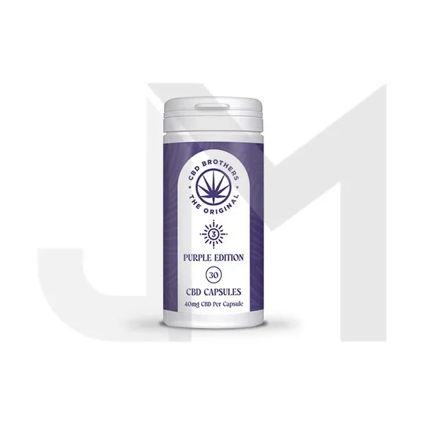 CBD Brothers Purple Edition 1200mg CBD/CBDA Vegan Capsules – 30 Caps