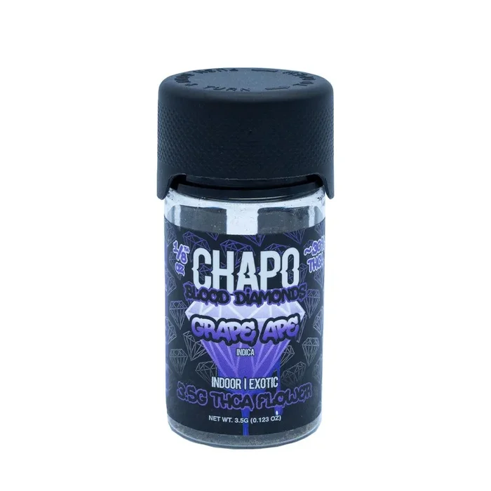 Chapo Extrax – Blood Diamond – THCA – Flower – Grape Ape – 3.5G