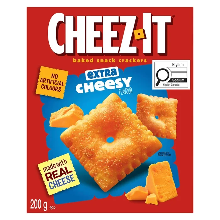 Cheez-It Baked Snack Extra Cheesy Crackers – 200g