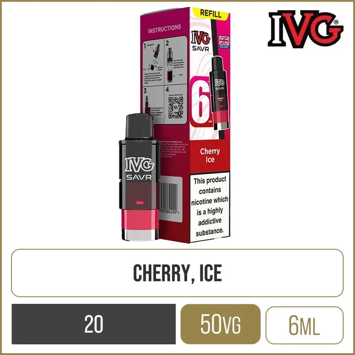 Cherry Ice IVG SAVR Pod & Refill 6ml