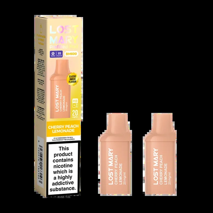 Cherry Peach Lemonade Lost Mary BM600 Pods