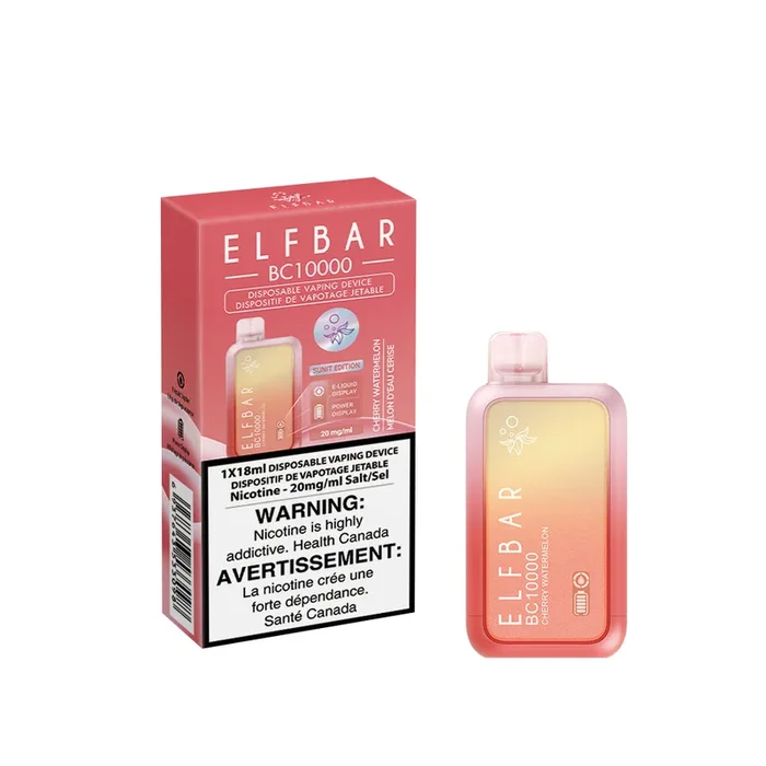 Cherry Watermelon by Elfbar BC10000 (10000 Puff) 18mL – Disposable Vape [ON]