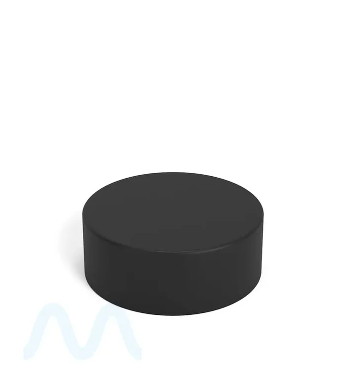 Child Resistant | Smooth Push Down & Turn Plastic Caps w/ Foil Liner | 38mm – Matte Black – 320 Count