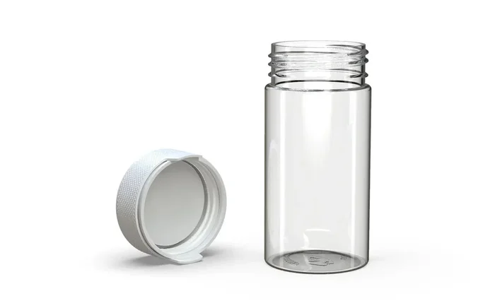 Chubby Gorilla 180CC/6FL.OZ/180ML Aviator CR Container With Inner Seal & Tamper – Clear Natura/Opaque White Lid