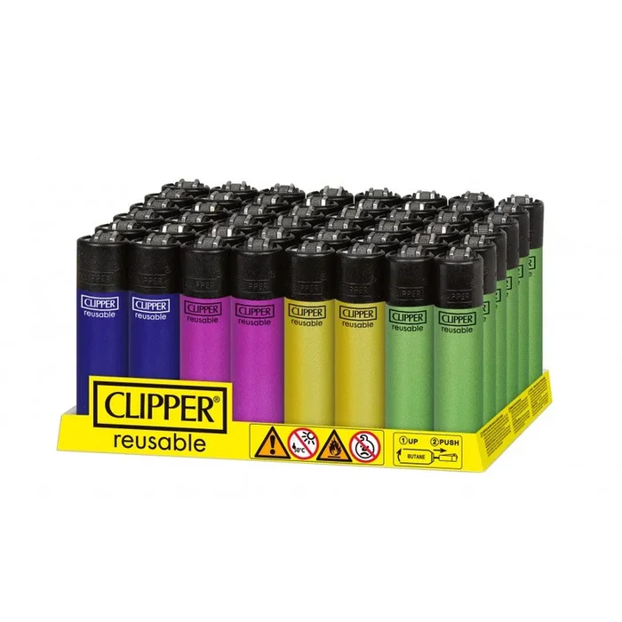 Clipper Lighter – Crystal 9 (Tray of 48)