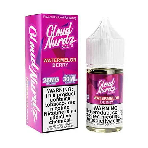CLOUD NURDZ 30ML SALT E-LIQUID – WATERMELON BERRY