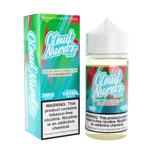 CLOUD NURDZ – SOUR WATERMELON STRAWBERRY ICE | 100ml