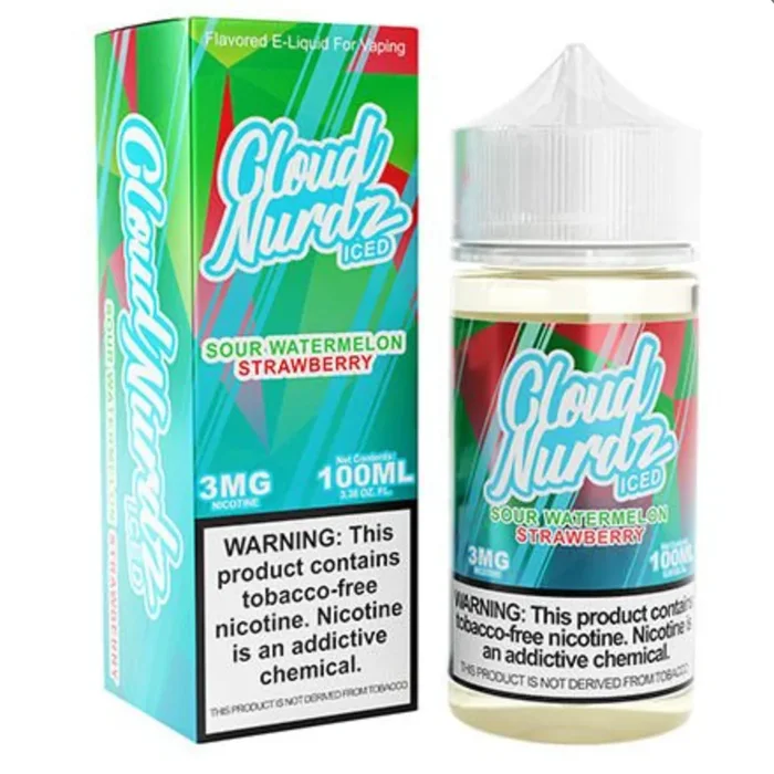 Cloud Nurdz Sour Watermelon Strawberry Iced | $10.99