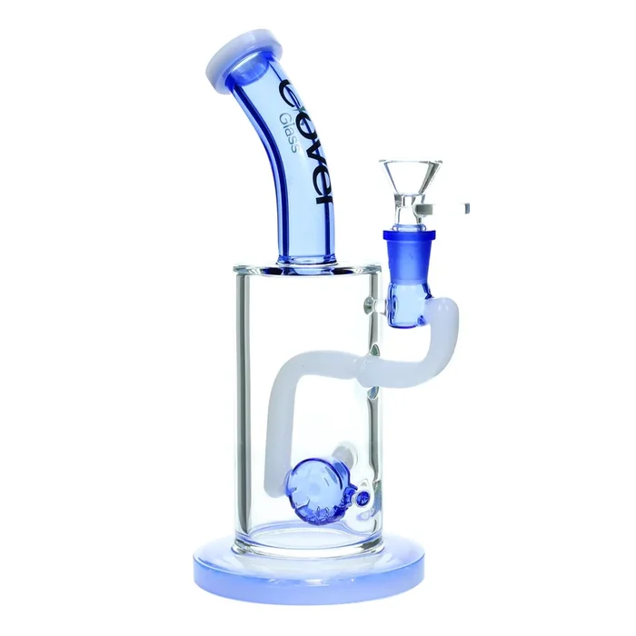Clover Bent Neck Diamond Perc Water Pipe Fm1478