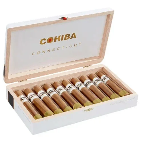 Cohiba Connecticut Robusto (Crystal) Tubo (5 ” x 50) Box of 10