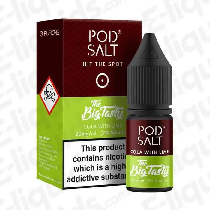 Cola With Lime Fusion Nic Salt Vape Juice by Pod Salt