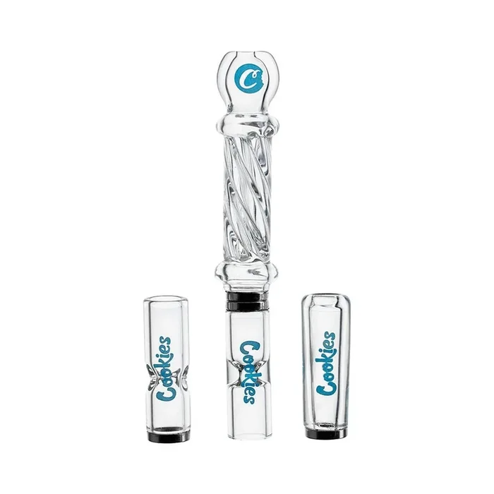 Cookies Pocket Hitter 3-in-1 Glass Chillum & Tip Kit