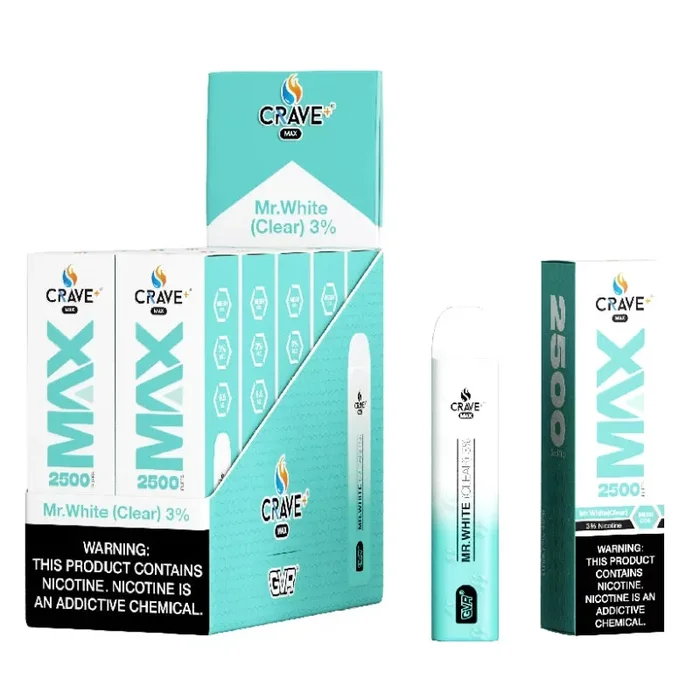 Crave mr.white Clear 2500 Puffs 3%