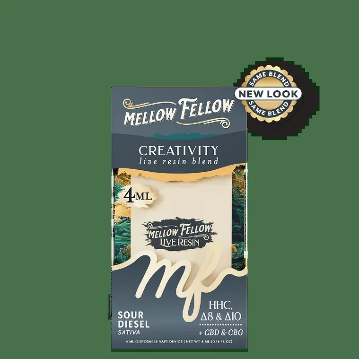 Creativity Blend 4ml Live Resin Disposable Vape – Sour Diesel (Sativa)