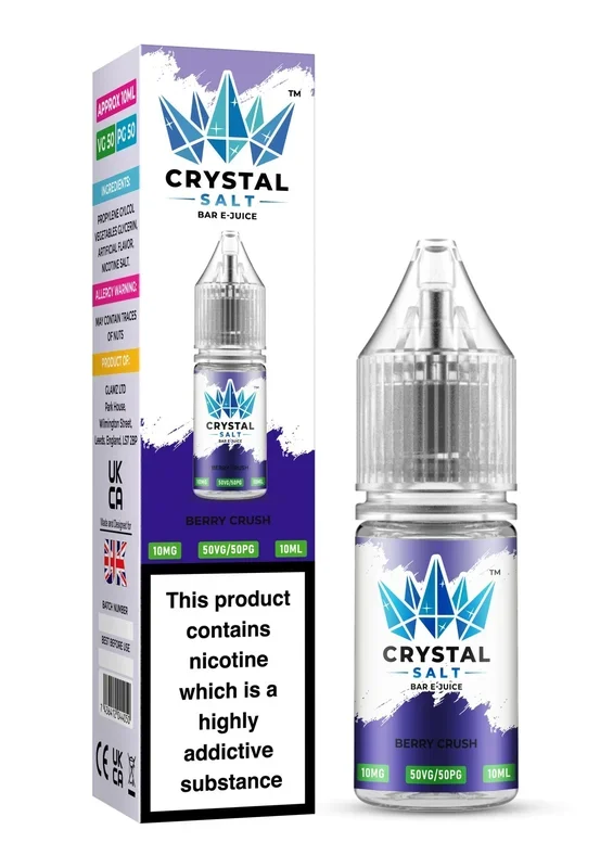 Crystal Salt 10ml Nic Salts E-Liquid – Pack of 10
