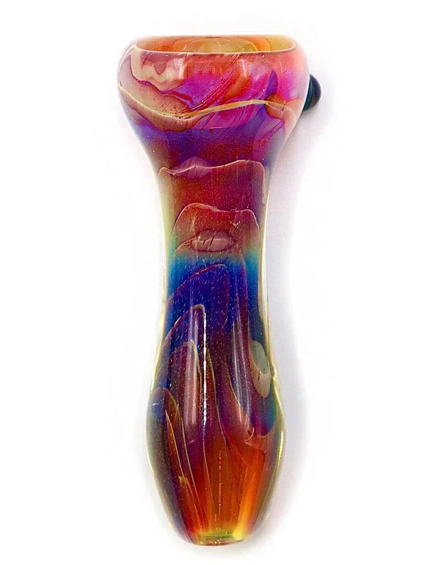 Curtis T Glass – Fully Fumed Amber Purple Chillum (3.5 “)