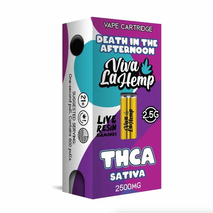 Death In The Afternoon – Viva La Hemp Live Resin Diamonds Cart