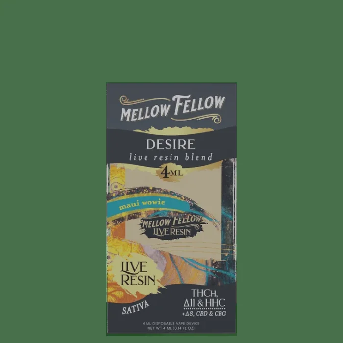 Desire Blend 4ml Live Resin Disposable Vape – Maui Wowie (Sativa)