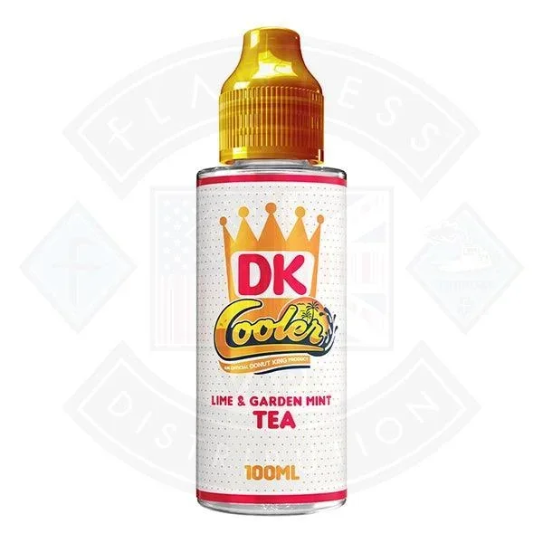 Donut King Cooler – Lime and Garden Mint Tea 0mg 100ml Shortfill
