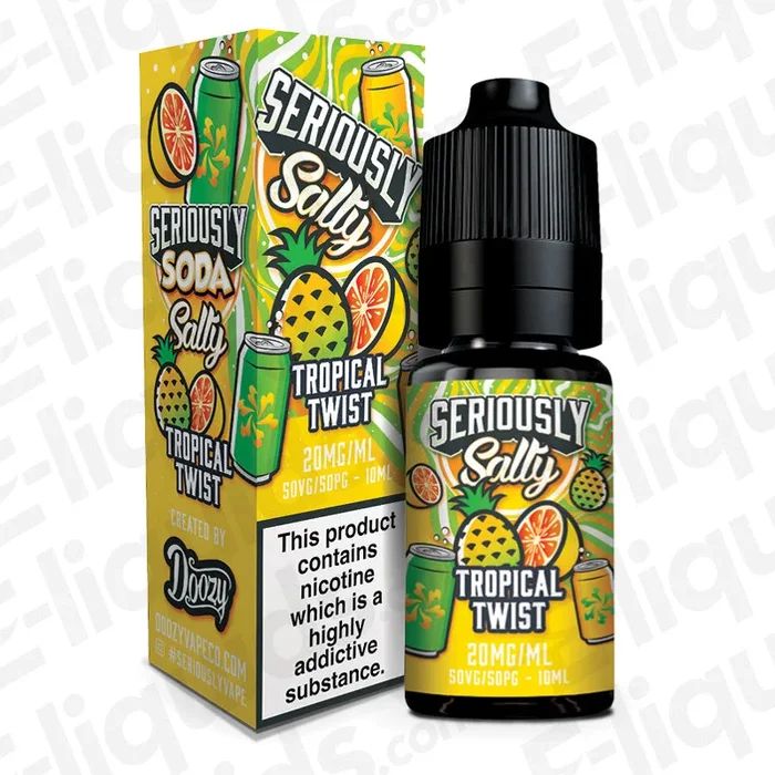 Doozy Vape Co Tropical Twist Seriously Soda Nic Salt Vape Juice