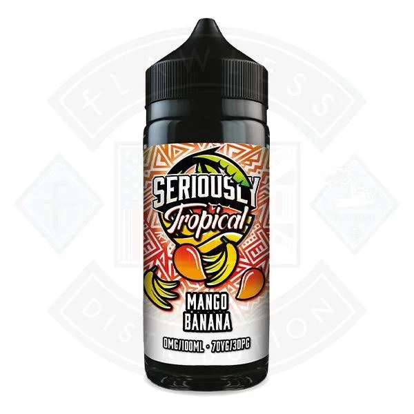 Doozy Vape Seriously Tropical – Mango Banana 0mg 100ml Shortfill
