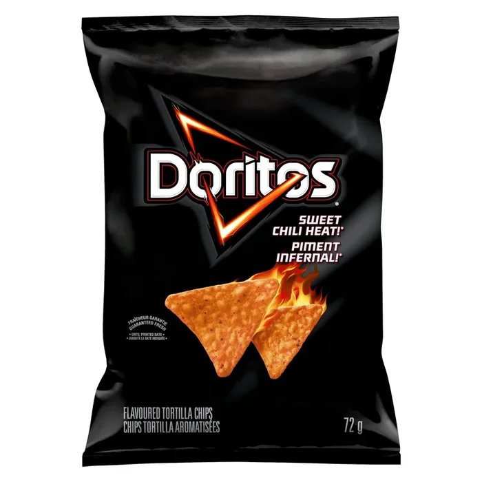 Doritos Flavoured Tortilla Chips Sweet Chili Heat, 72 g