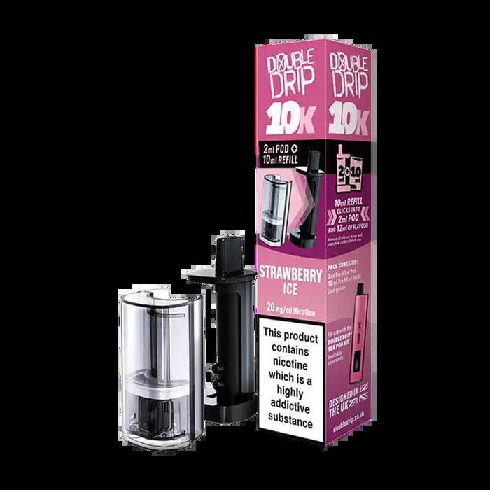 Double Drip Strawberry Ice 10K Refill Pack