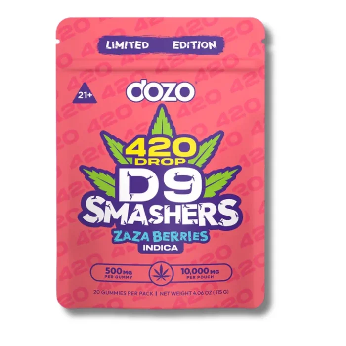 DOZO D9 Smasher Gummies 420 Drop 10,000MG