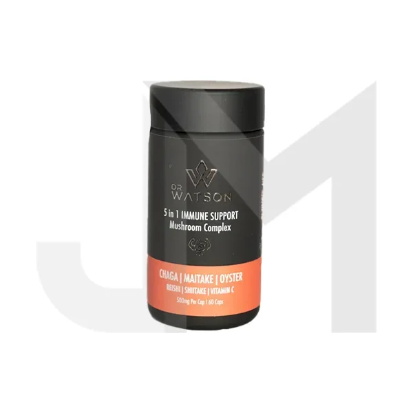 Dr Watson 5 in 1 Immune Support Mushroom Complex Capsules – 60 Capsules