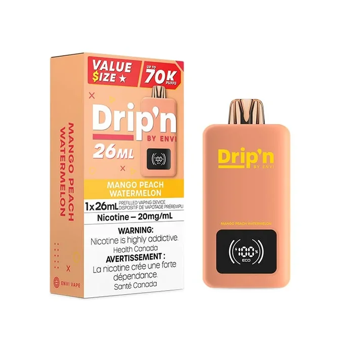 Drip’n by Envi 26ML Disposable – Mango Peach Watermelon (ON)