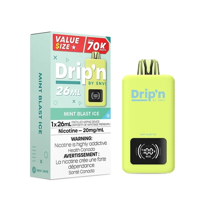 Drip’n by Envi 26ML Disposable – Mint Blast Ice (MB)