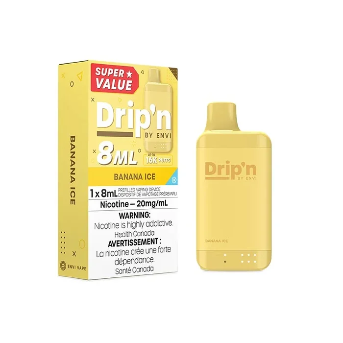 Drip’n by Envi 8ML Disposable – Banana Ice (AB)
