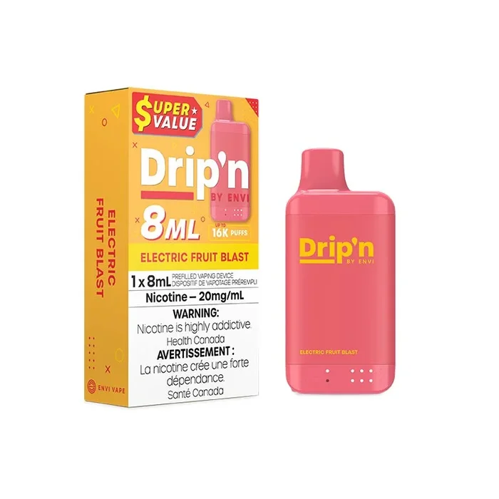 Drip’n by Envi 8ML Disposable – Electric Fruit Blast