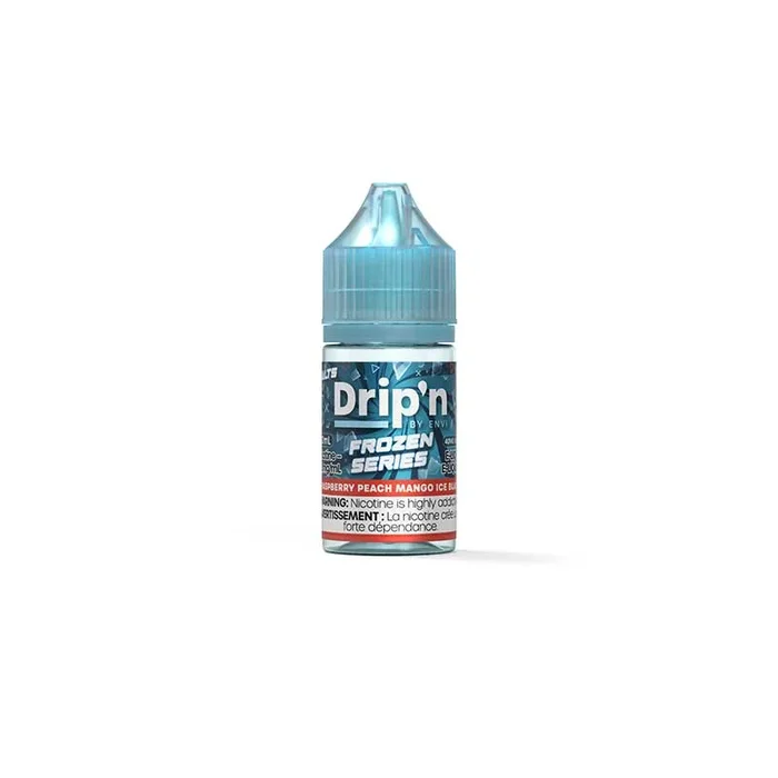 Drip’n by Envi Frozen Salt Juice – Raspberry Peach Mango Ice Blast (AB)