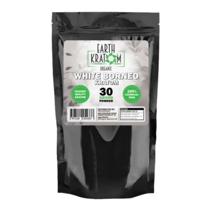 Earth Kratom White Borneo – 30g Kratom Powder