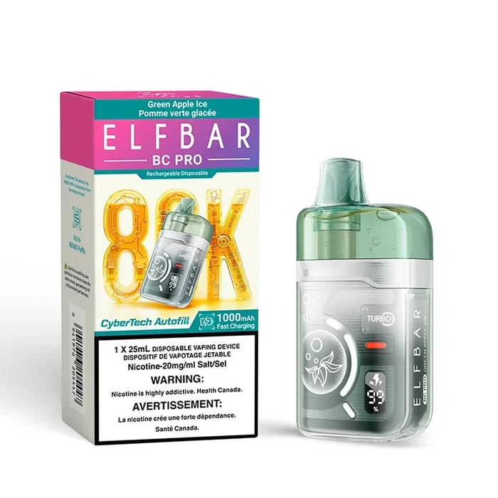 ELF Bar BC Pro 80K Disposable – Green Apple Ice