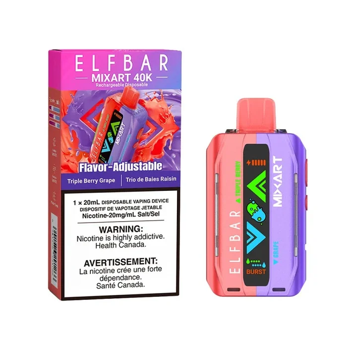 ELF Bar MixArt 40K Disposable – Triple Berry Grape