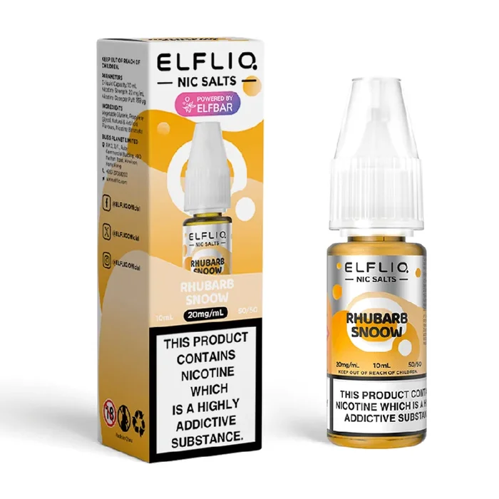 Elf Bar Rhubarb Snow Elfliq Vape Juice