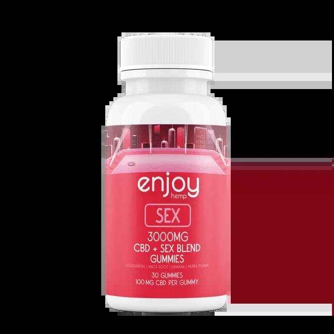 ENJOY HEMP CBD FULL SPECTRUM SEX GUMMIES (3000MG CBD + 300MG INTIMACY BLEND)