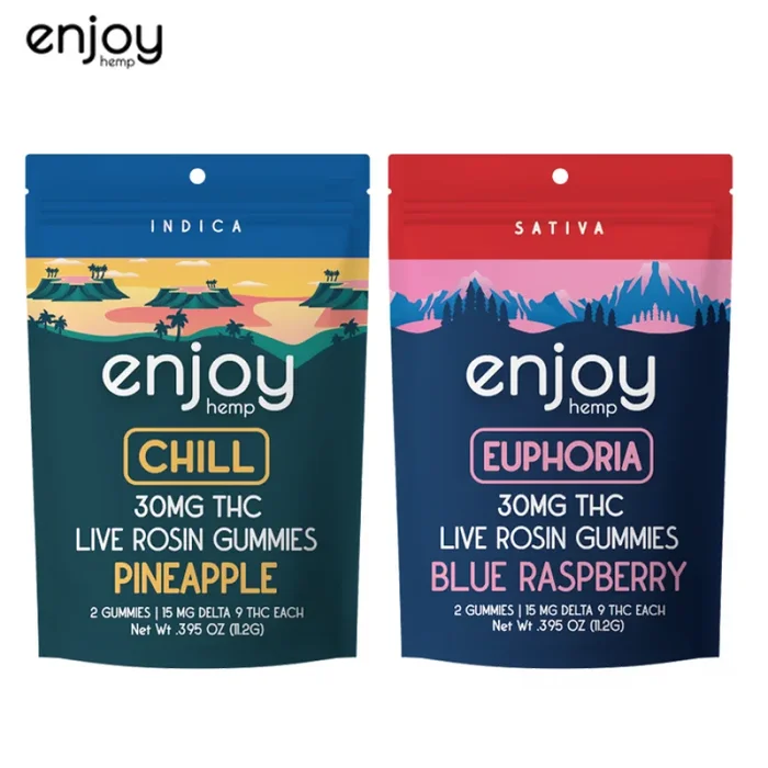 Enjoy Hemp Delta 9 Live Rosin Gummies 30mg | 2 Count per Pack