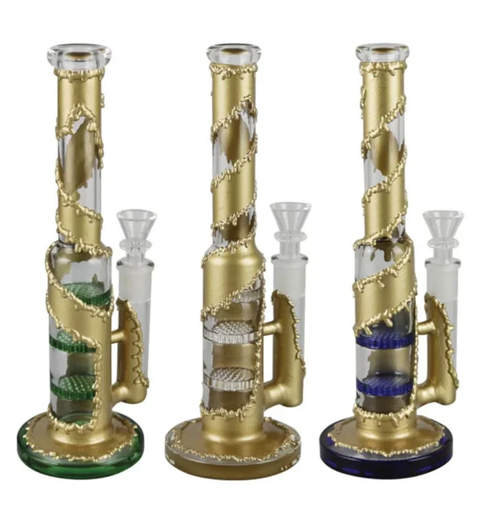 Faux Metal Fused Waterpipe – 9.5 ” / 14mm F