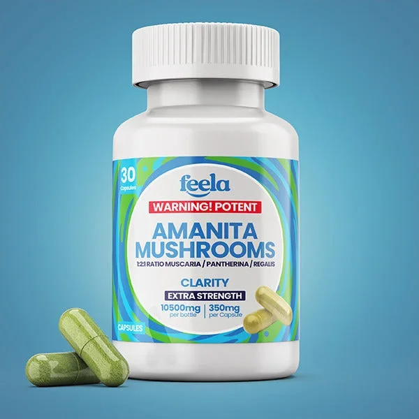 Feela – Amanita Mushrooms Capsules 1:2:1 Blend Muscaria/Pantherina/Regalis