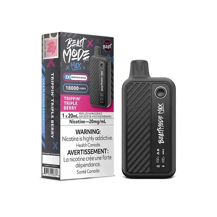 Flavour Beast Beast Mode Max 18K Disposable – Trippin’ Triple Berry (ON)