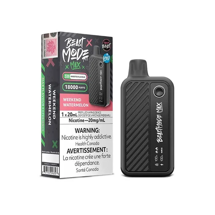 Flavour Beast Beast Mode Max 18K Disposable Vape – Weekend Watermelon Iced
